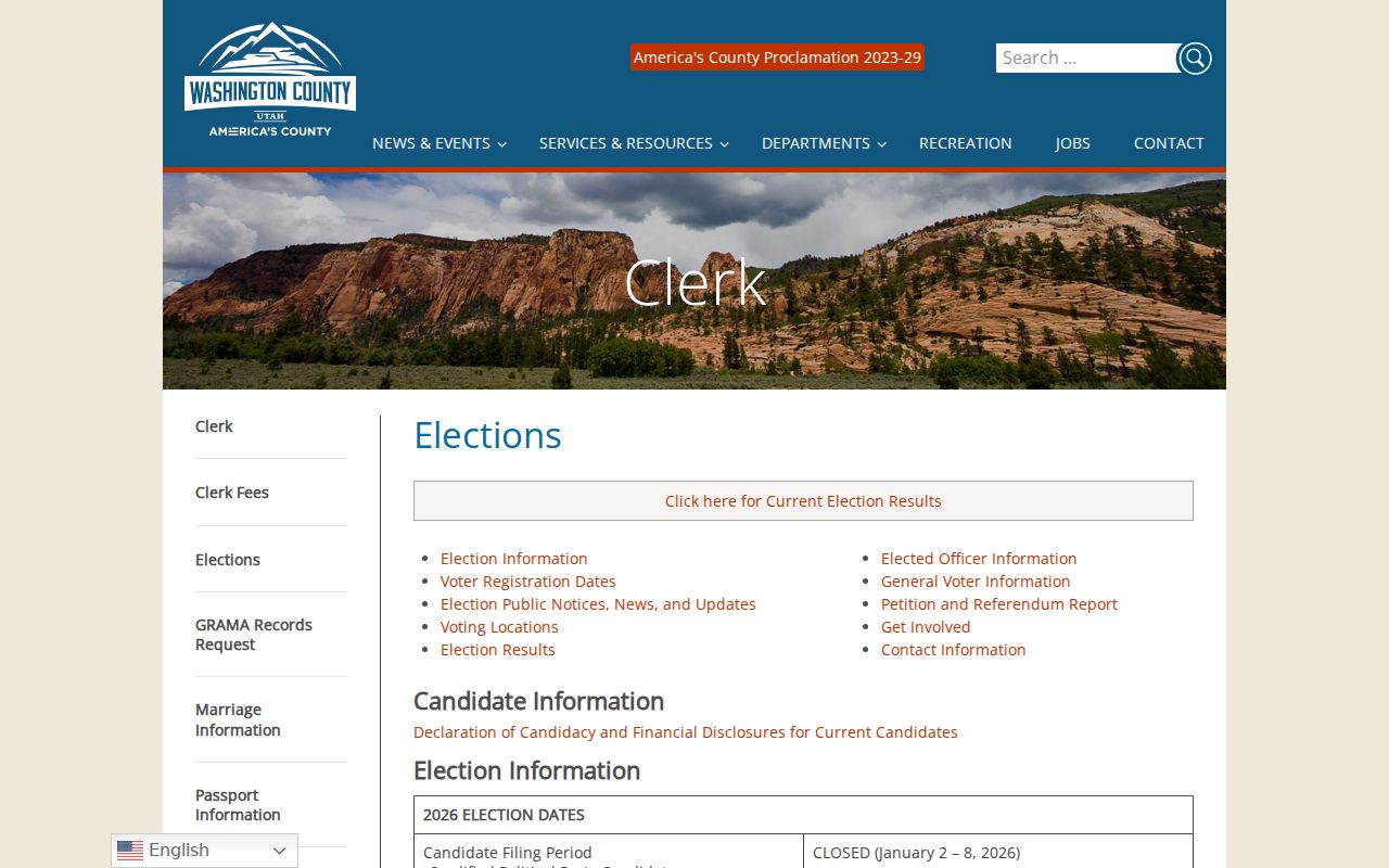 Washington residents directory Utah voter information